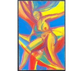 Ляпин А.В "Танцующая Вселенная", 2022г. Холст, масло. Размер 60х40 см. № 2827