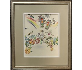 Селещук Н.М. Акварель. Размер с рамой и паспарту 42х36,5 см. № 3704