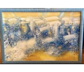 Фото: Шепелевич В.А "Белые крыши", холст, масло. Размер 90х60 см. № 3807 - Артикул №3807