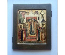 Воздвижение Креста Господня. Москва,17 век. Размер 31х36 см. № 2074