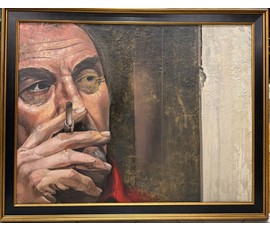 Скрипниченко Г.С "Автопортрет", ДВП, масло. Размер с рамой 112х89,5 см. № 4049