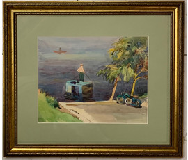 Доморад В.А. Акварель. Размер с рамой и паспарту 44,5х39 см. № 2803