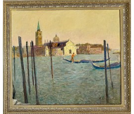 Козловский А.С "Венеция.Вид на Лидо",2011г. Холст, масло. Размер с рамой 94х84 см. № 3741