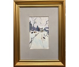 Фото: Хмелевский В.В.Этюд. ДВП, масло. Размер с паспарту 28х37 см. № 3773 - Артикул №3773