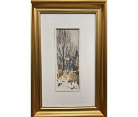 Фото: Хмелевский В.В. Этюд. ДВП, масло. Размер с паспарту 20х35 см. № 3769 - Артикул №3769