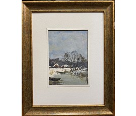 Фото: Хмелевский В.В. Этюд. Картон, масло. Размер с родным паспарту 37х29 см. № 3763 - Артикул №3763