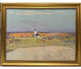 Козловский А.С "Осень в Заславле", холст, масло. Размер с рамой 104х81,5 см. № 3755