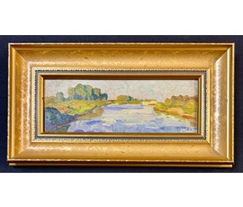 Фото: Кубарев В.Г. Этюд. Картон, масло. Размер 23х42 см. № 3858 - Артикул №3858