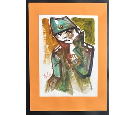 Акулов В.И. Смешанная техника. 2011г. Размер с паспарту 70х50 см. № 3574