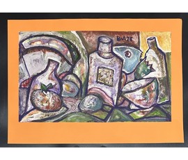 Фото: Акулов В.И. Смешанная техника. 2023г. Размер с паспарту 70х50 см. № 3573 - Артикул №3573