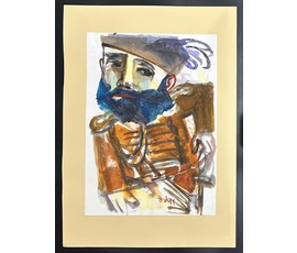 Акулов В.И. Смешанная техника. 2011г. Размер с паспарту 70х50 см. № 3571