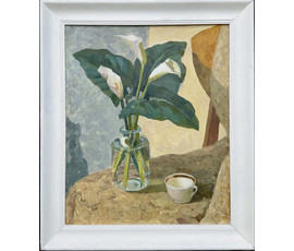 Непомнящий Б.А "Калы", 1982г. Картон, масло. Размер с рамой 61,5х71,5 см. № 4021