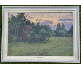 Фото: Данциг М.В "Вечер", 1957 г. Холст, масло. Размер с рамой 98х71,5 см. № 4050 - Артикул №№ 4050