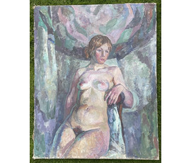 Кожух В.В "Ню", холст, масло. размер 96,5х121 см. № 3630
