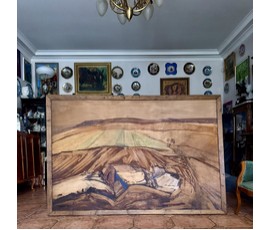 Цвирко В.К. Народный художник. ДВП, темпера. Нёманский край. 1973г. Размер 200х140 см. № 3848