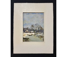 Хмелевский В.В. Этюд. Картон, масло. Размер с родным паспарту 37х29 см. № 3763