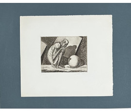 Кашкуревич А.М "Квадратура круга". Офорт. 1966г. Размер 34х30 см. № 3496