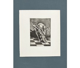 Кашкуревич А.М. Офорт из серии "Concerto Grosso". Размер 29х33 см. № 3493