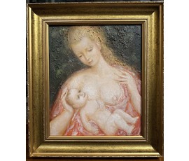 Кузьмич А.В. "Моя Мадонна", 1992 год; 30/36 см №1871