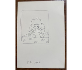 Вашкевич Р.П "Искусственное дыхание", 2006 год. Бумага, чернила. Размер 21х29,5 см. № 3898