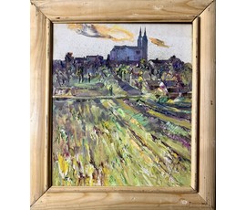 Скрипниченко Г.С "Слаботка", 2014г. Холст, масло. Размер с рамой 53х47 см. № 3977