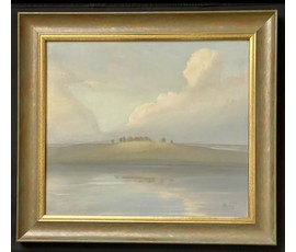 Фото: Батальонок Е.Е. 1946 г.р. "Прадвячэрнiя аблокi" (бел.), 1990 год; 29/35 см - Артикул №1874