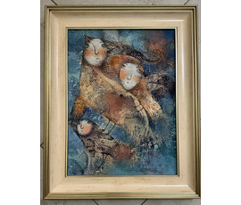 Силивончик А.Д "Чик-чирик",2019г. Холст, масло.Размер 40х30 см. № 3247
