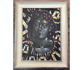 Фото: Кищенко А.М "Оля",1990г. Холст, масло. Размер 55х40 см. № 3266 - Артикул №3266