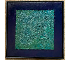 Криштапович С.Е "Зялёны квадрат-сымбаль дрэва", 2009г. Холст, масло. размер 71,5х71,5 см. № 3073