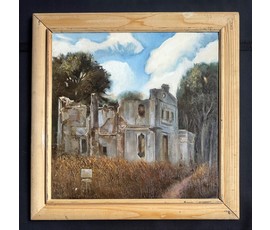 Скрипниченко Г.С "Сядзіба Ніеткі", 2014г. Холст, масло. Размер с рамой 62х62 см.№ 3989