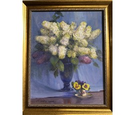 Фото: Явич П.М. (ученик Пэна Ю.М.) "Белая сирень". Витебск, 2006 год. - Артикул №1261