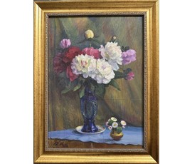 Явич П.М. (ученик Пэна Ю.М.) "Пионы". Витебск, 2000 год. №1256