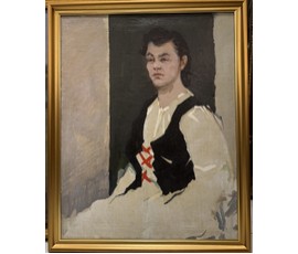 Фото: Дорошевич Ф.И "Портрет Турчиной А.К" Холст, масло. Размер 62х80 см. № 3720 - Артикул №3720