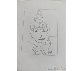 Вашкевич Р.П. Бумага, карандаш. 2006 г. Размер 21х29,5 см. № 3907