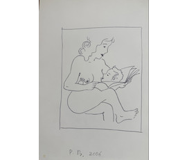 Вашкевич Р.П. Бумага, чернила. 2006г. Размер 21х29,5 см. № 3909