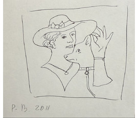 Вашкевич Р.П. Бумага, чернила. Размер 17х15 см. № 3908