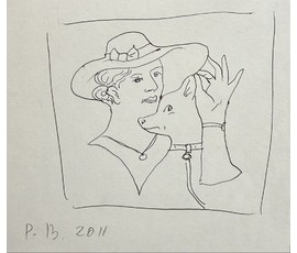 Вашкевич Р.П. Бумага, чернила. Размер 17х15 см. № 3908