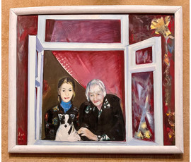 Щемелёв Л.Д- Народный Художник. "Окно моей бабушки", 2006г. Холст, масло. Размер 100х120 см. № 2537