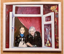 Щемелёв Л.Д- Народный Художник. "Окно моей бабушки", 2006г. Холст, масло. Размер 100х120 см. № 2537