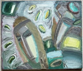 Клименко И.Д "Знакомство", 1993г. Холст, масло. Размер 66х77 см. № 2638