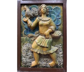 Фото: Нестеревский Н.Л. Керамическое панно. Размер 90х60см. - Артикул №3638