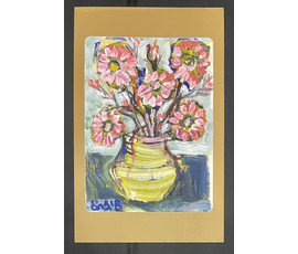 Акулов В.И "Букет", 2016г. Смешанная техника. Размер 70х45 см. № 3511