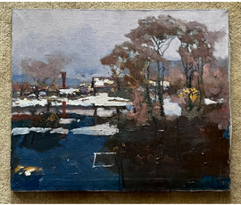 Фото: Дорошевич Ф.И. Пейзаж. Холст, масло. Размер 55х65,5 см. № 2601 - Артикул №2601