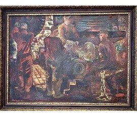 Фото: Алесь Мара (Марочкин А.А. 1940 г.р.) «В цехе БЕЛАЗа» 1970 год. Размер 66х85см. - Артикул №3645