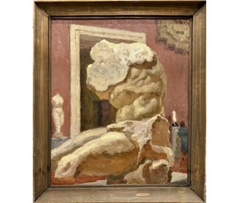 Кубарев В.Г "Торс", 1958 год. Холст, масло на картоне. Размер 67,5х79,5 см. № 3849