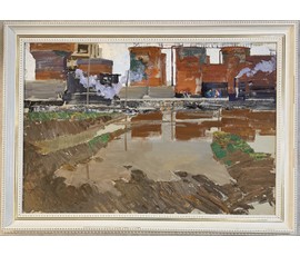Фото: Данциг М.В. Каталожная работа "Трудовые будни", 1963г. Картон, темпера. Размер 68х100 см. № 3874 - Артикул №3874