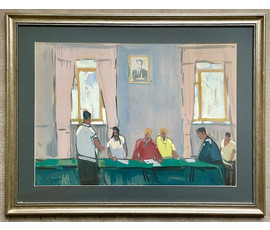 Кубарев В.Г. Бумага, акварель. Размер 78х100 см с рамой и паспарту. №902