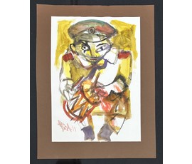 Акулов В.И. Из серии "Война" № 9. Смешанная техника, 2011г. Размер с паспарту 65х50 см. № 3545