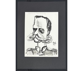Акулов В.И "Генерал", 2010г. Смешанная техника. Размер 60х42 см. № 3549