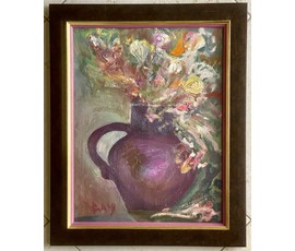 Акулов В.И. Натюрморт, 2009г. Картон, масло. Размер 41х51см. с рамой. № 3210